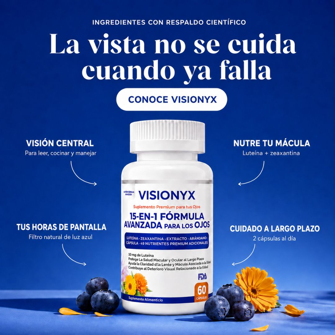 VISIONYX | Fórmula Avanzada 15 En 1 Para La Salud Visual