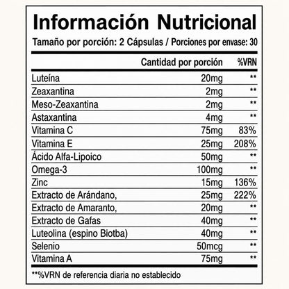VISIONYX | Fórmula Avanzada 15 En 1 Para La Salud Visual