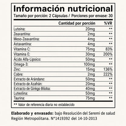 VISIONYX | Fórmula Avanzada 15 En 1 Para La Salud Visual